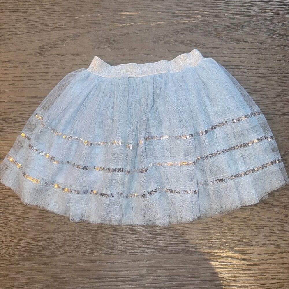 DOE A DEER boutique silver sequin tutu